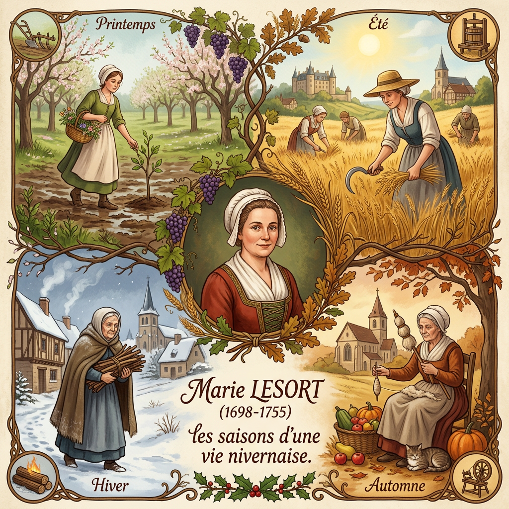 Marie LESORT (1698-1755) les saisons d&rsquo;une vie&nbsp;nivernaise