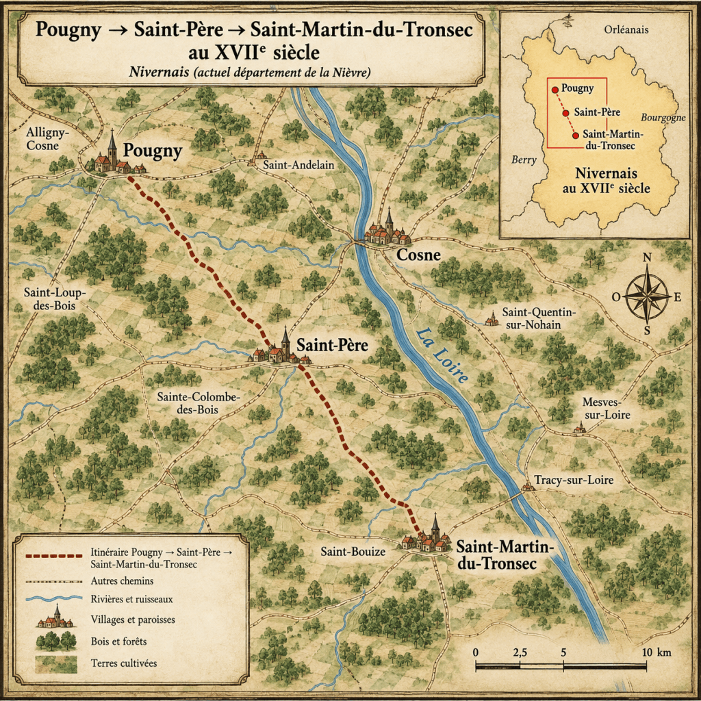 Nicole TORCOL (1654-1713)  : une vie entre trois&nbsp;villages
